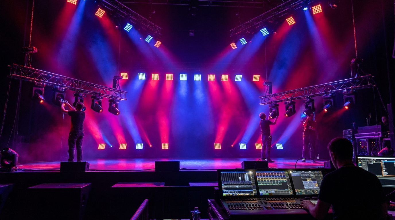 Professional Stage Lighting Equipment Management