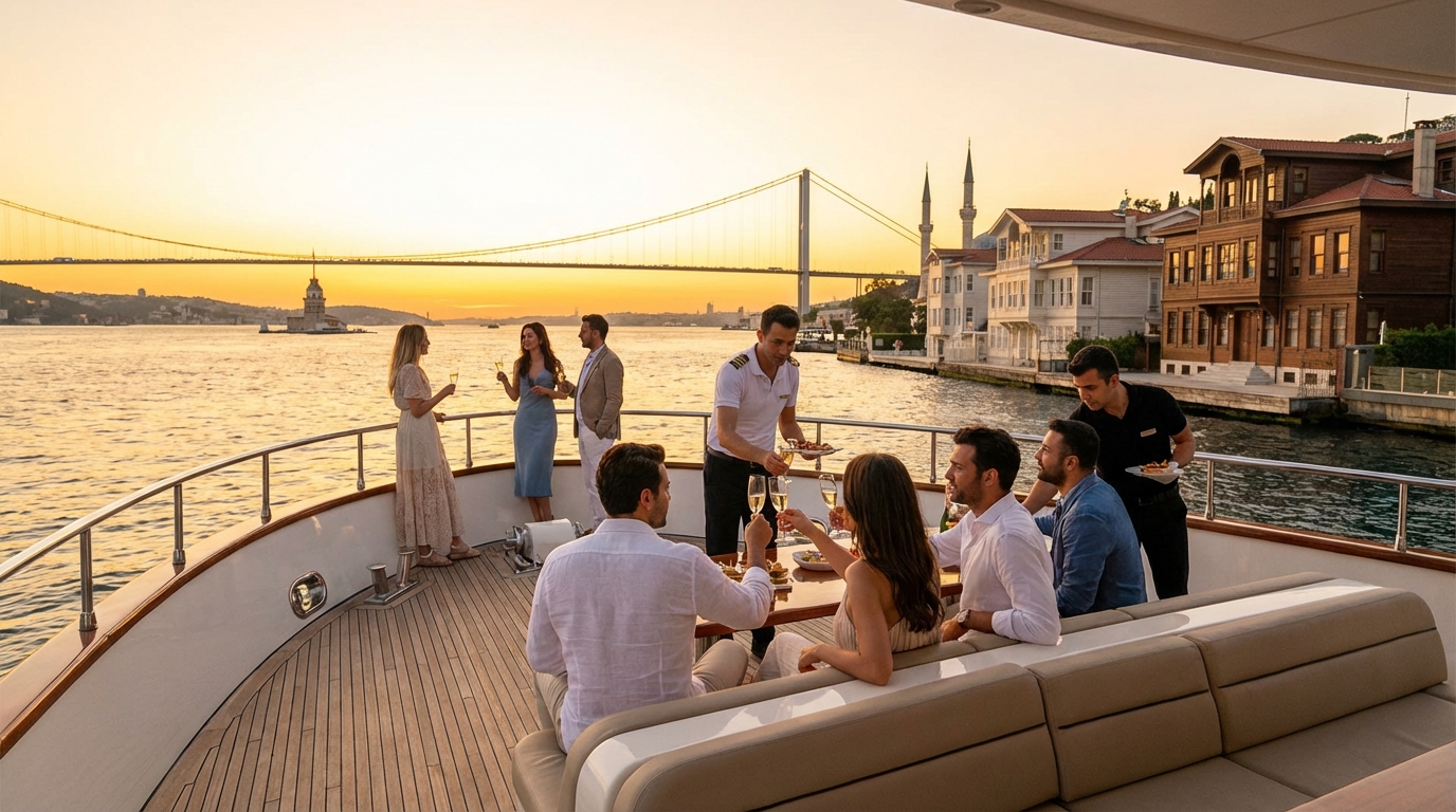 Maiden's Tower and Bosphorus Bridge